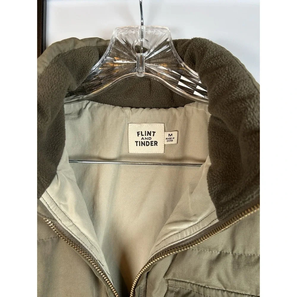 Flint & Tinder Huckberry Caliber NYCO Puffer Down Jacket Men M Cedar Camo Green